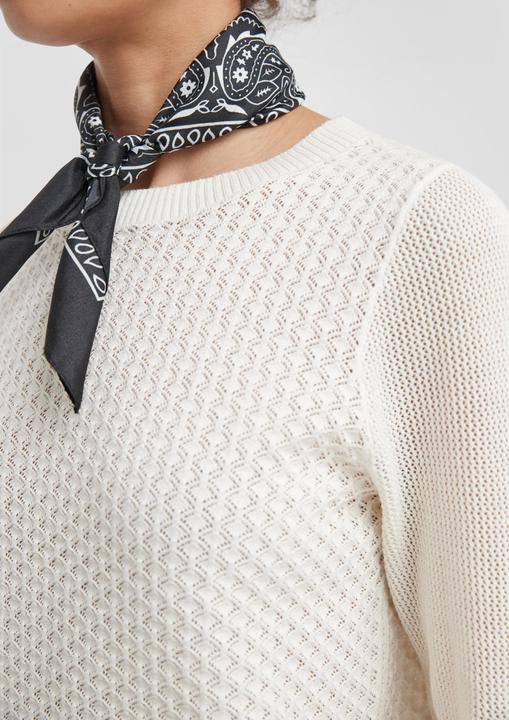 Image du produit s.Oliver Strickpullover Baumwollpullover mit Ajourmuster (M)