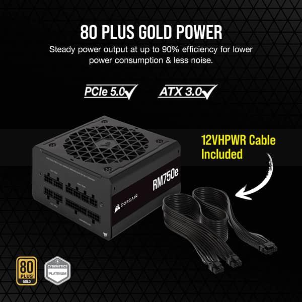 Image du produit Corsair RM750e ATX 3.0 (750 W)