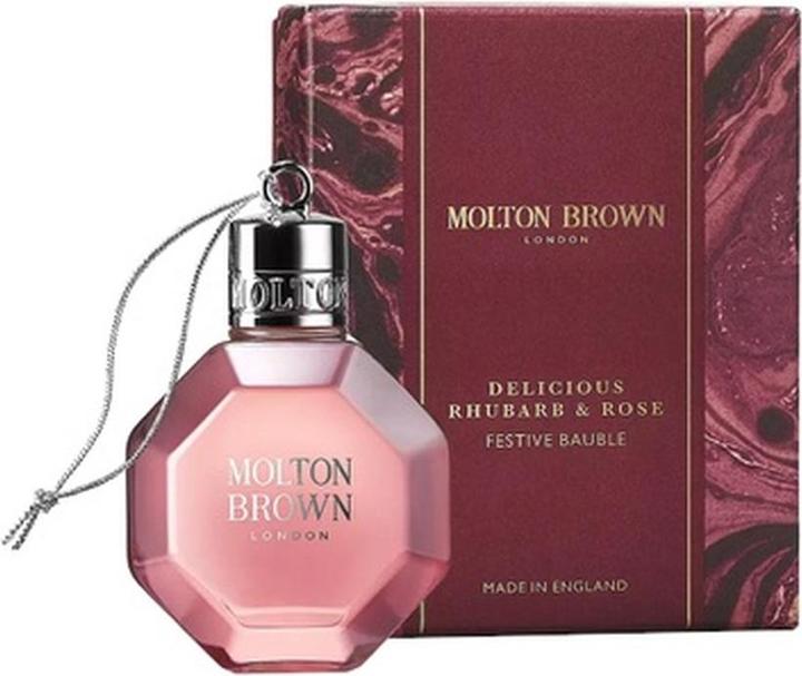 Molton Brown Delicious Rhubarb Rose Festive Bauble Bath And Shower Gel 75 Ml (Körperpflegeset)