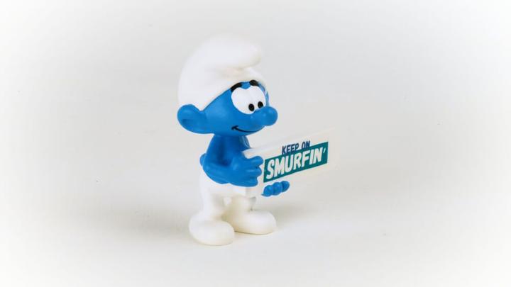 Produktbild Schleich Schlumpf Smurfin Schild