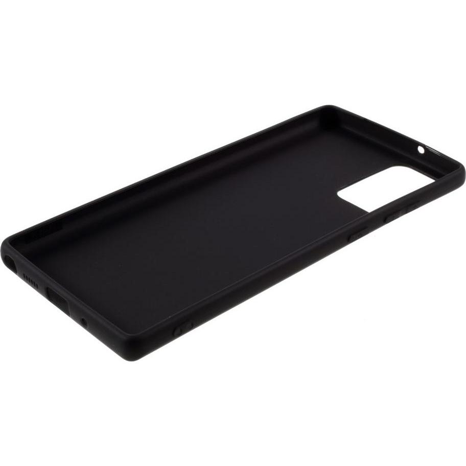 Cover-Discount Galaxy Note 20 - Matte Silikon Gummi Hülle schwarz (Samsung Galaxy Note 20), Smartphone Hülle, Schwarz
