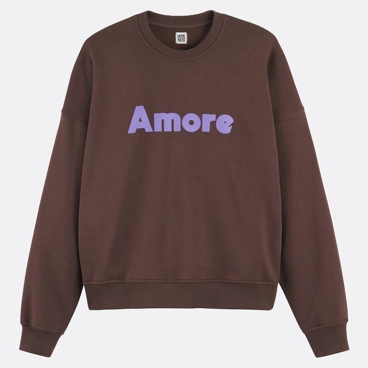 Produktbild La Redoute Collections Sweatshirt mit Motiv-Schriftzug und Rundhalsausschnitt (S)