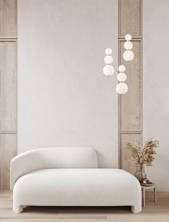 Actual product image Nova Luce PERLA LED pendant light gold 23W warm white 150x31cm dimmable 9695242