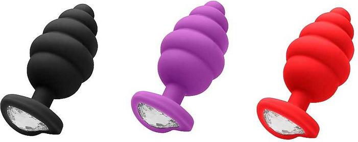 Produktbild Ouch! Regular Ribbed Diamond Heart Plug