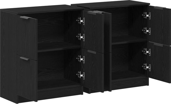 Produktbild vidaXL Schwarz Eiche Sideboard (30 x 30 x 70 cm)