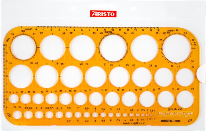 Actual product image Aristo Circle template (26 cm, Plastic)