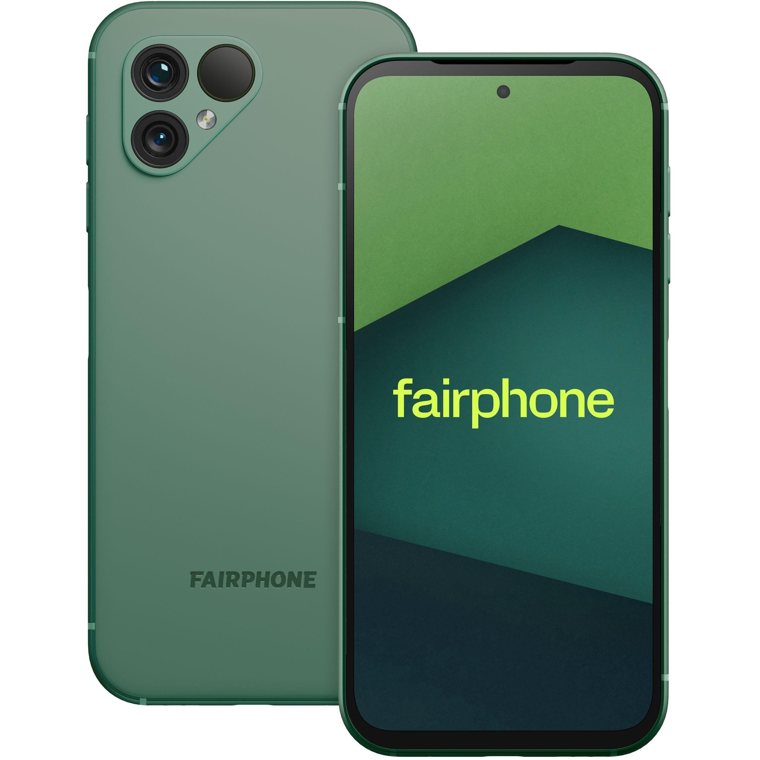 Fairphone 5 (128 GB, Moosgrün, 6.46", SIM + eSIM, 50 Mpx, 5G), Smartphone, Grün