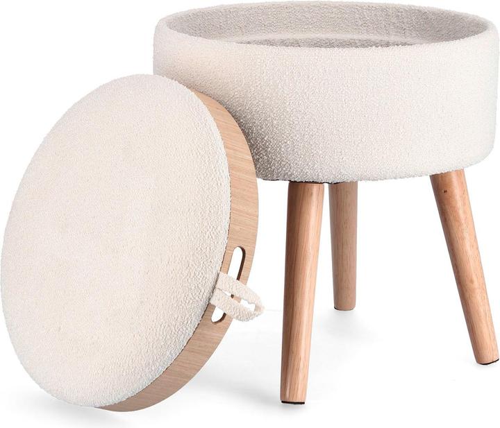 Produktbild Bizzotto Hocker Zoya weiss