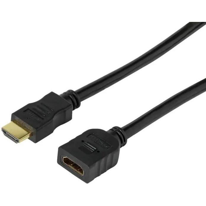 D2 Diffusion Cavo HDMI compatibile 2m M/F (rallonge) (2 m), Cavo video