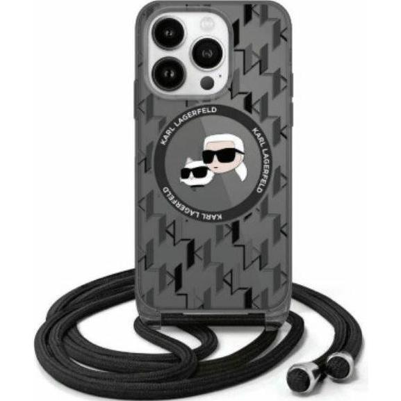 Karl Lagerfeld KLHMP16XHCKCKLCK iPhone 16 Pro Max 6.9" czarny/black hardcase IML Crossbody Monogr (Apple iPhone 16 Pro M...