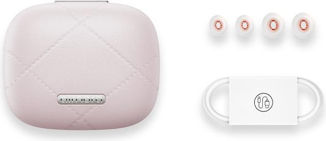 Actual product image Baseus AirNora 3 Kopfhörer True Wireless Stereo (TWS) im Ohr Anrufe/Musik Bluetooth Rosa (ANC, 30 h, Wireless)