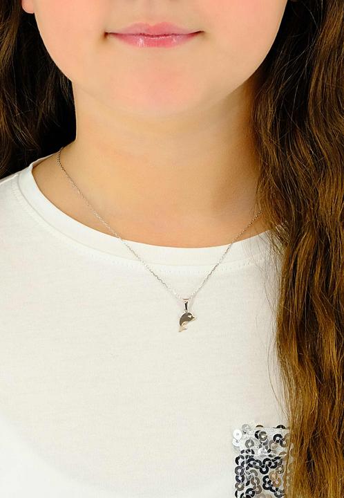 Produktbild Muau Pendant Dolphin white gold 750, 17x10mm (750/18K Weissgold)