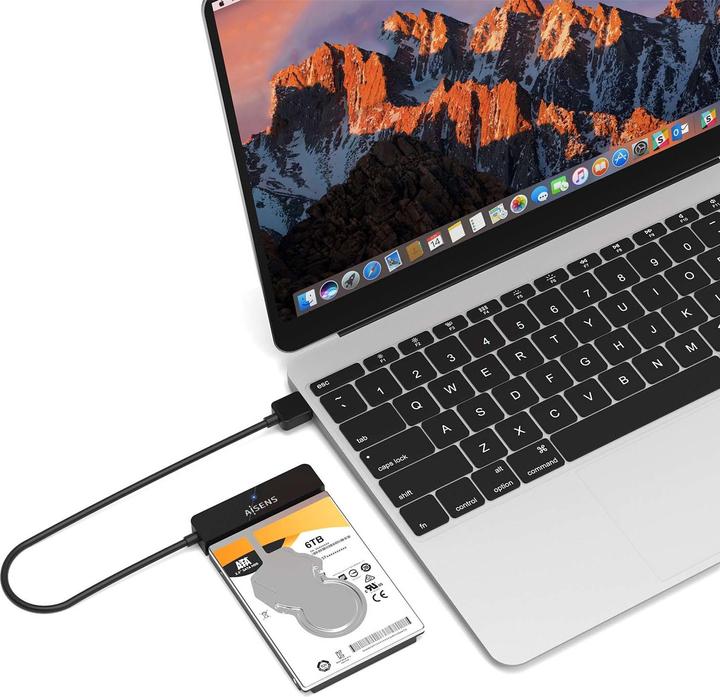 Actual product image Aisens Adaptador para discos duros 2.5' ase-25a03b usb macho sata (2.5")