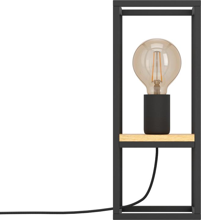 Produktbild EGLO Tischleuchte LIBERTAD 1x E27 Schwarz/Braun (0 lm, E27)