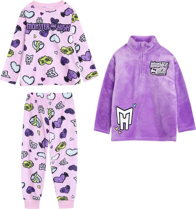 Monster High Schlafanzug Mädchen Langärmlig