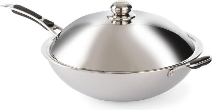 Hendi Wok pan (Wok, Stainless steel)