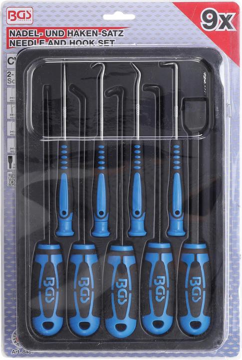 Productafbeelding BGS Naald, haak en schraper set, 9 stuks (Deurgreep)