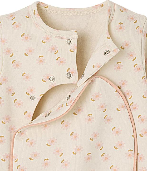 Actual product image Vertbaudet Bio-Kollektion: Baby Strampler aus geblümtem Sweat (62)