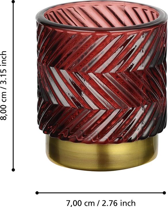 Produktbild EGLO Windlicht Bezamby Dunkelrot/Gold (1x)