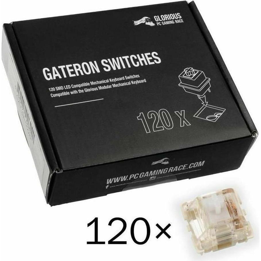 Glorious PC Gaming Race Gateron Switches, Maus + Tastatur Zubehör, Transparent