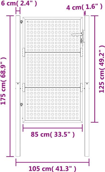 Produktbild vidaXL Gartentor