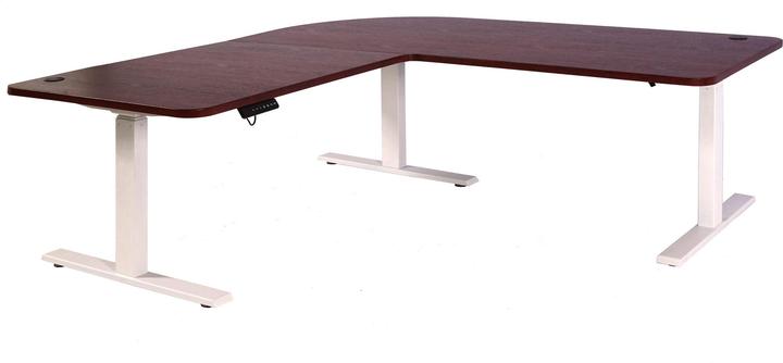 Actual product image Swisshandel24 Tabletop for corner desk, desk top, 90° cherry (177.50 x 177.50 cm)