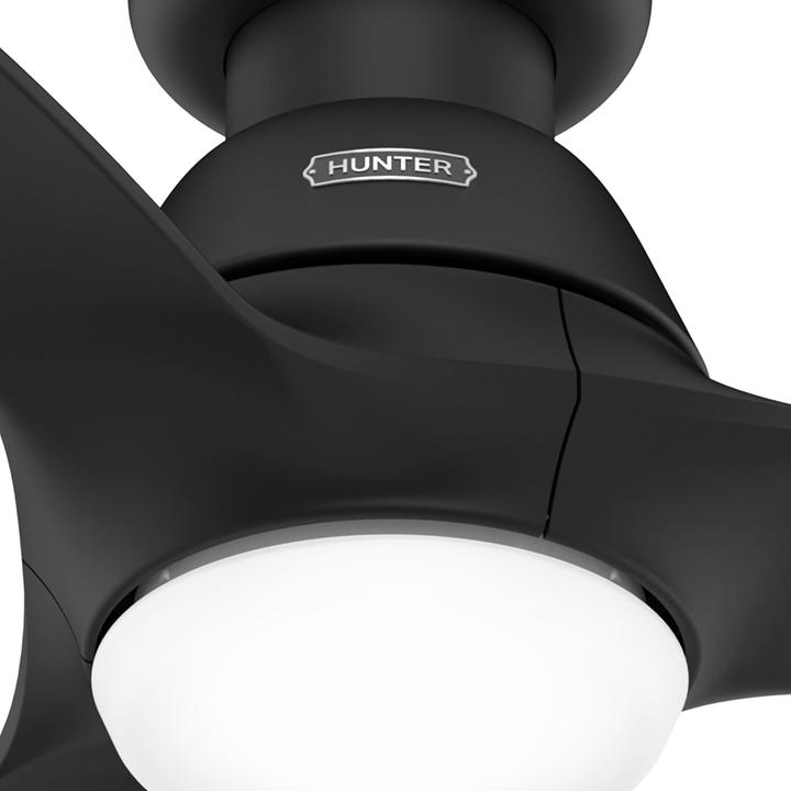 Produktbild Hunter Fans DC Deckenventilator Calabasas LP Schwarz mit LED (41 dB)
