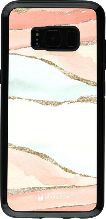 Actual product image PhoneLook Coque Hybrid Armor noir Shimmering Orange (Samsung Galaxy S8+)