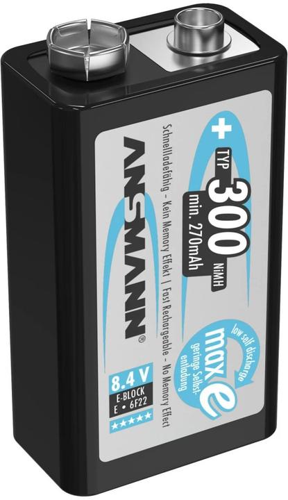 Actual product image Ansmann E-block (1 pcs., 9V Block, 270 mAh)