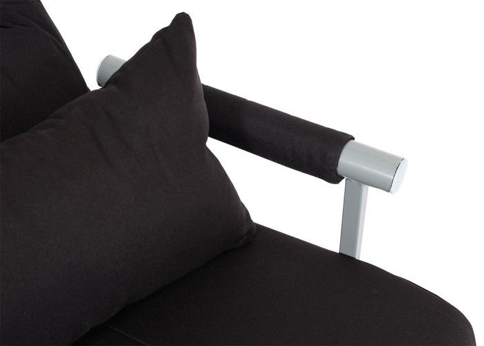 Actual product image Swisshandel24 Sleeping Chair HWC-K29, Folding Armchair Sleeping Sofa Guest Bed Relaxing Armchair, Lying Surface