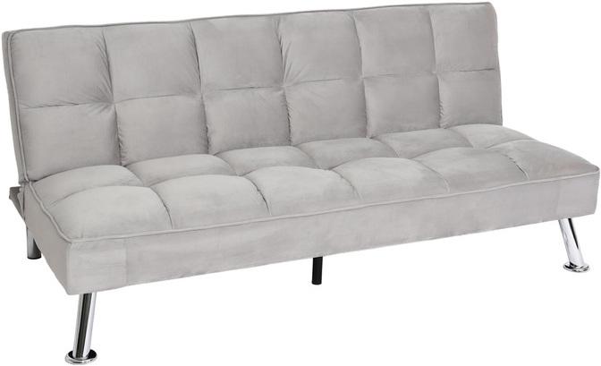 Produktbild Swisshandel24 Sofa HWC-K21, Klappsofa Couch Schlafsofa, Nosagfederung Schlaffunktion Liegefläche 187x107cm  Samt