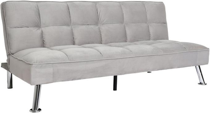 Produktbild Swisshandel24 Sofa HWC-K21, Klappsofa Couch Schlafsofa, Nosagfederung Schlaffunktion Liegefläche 187x107cm  Samt