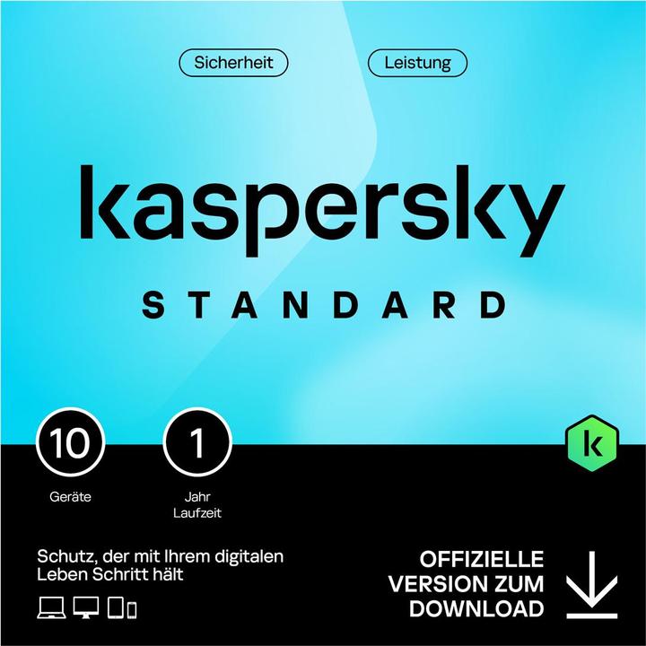Kaspersky Standard 10device 1year Download (10 User, 1 Geräte/User, 12 Monate)