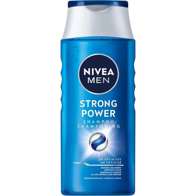 NIVEA MEN, Shampoo, Shampoo Strong Power Multipack 6 x 250 ml (Shampoo liquido, 250 ml)