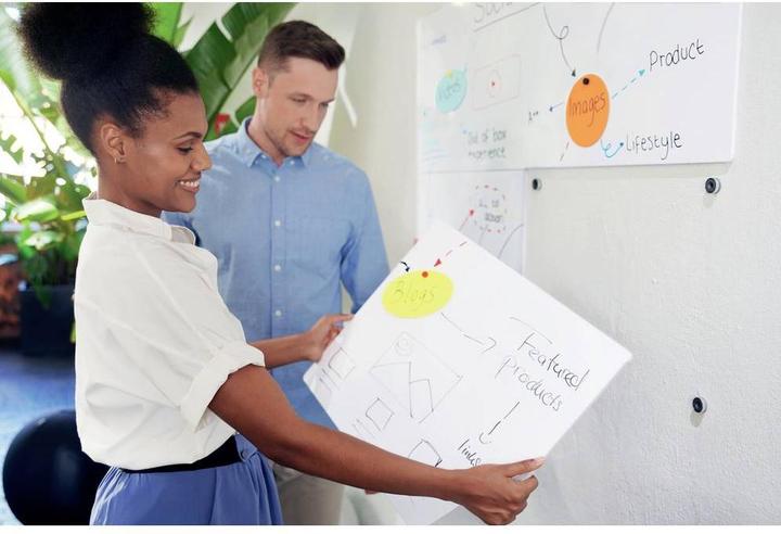 Actual product image Nobo Frameless whiteboard (60 x 45 cm)