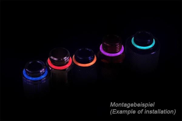 Actual product image Phobya O-ring 11,1 x 2mm (G1/4 inch) UV active green 10pcs.