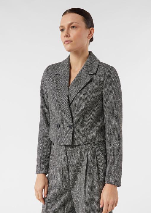 Immagine prodotto Comma Indoor-Blazer Verkürzter Herringbone-Blazer (40)