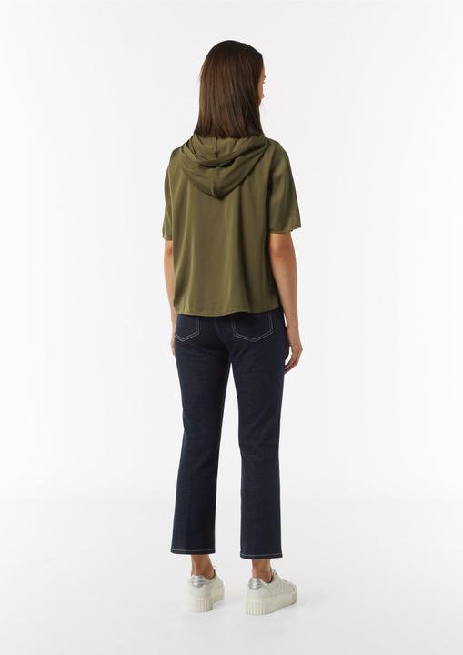 Actual product image Comma Bluse Hoodie-Bluse aus satiniertem Viskosemix (46)