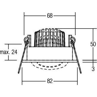 Thumbnail - Brumberg, Wandleuchte + Deckenleuchte, LED-Einbaustrahler (460 lm)