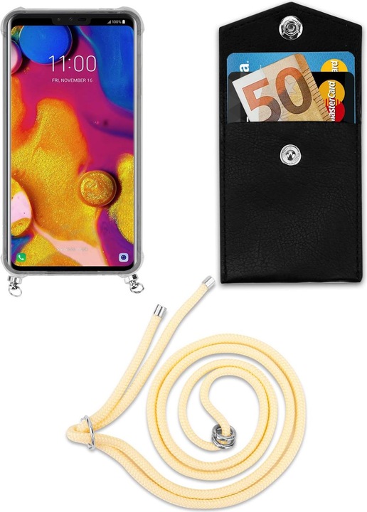 Produktbild Cadorabo TPU Handy Kette SILBER Cover