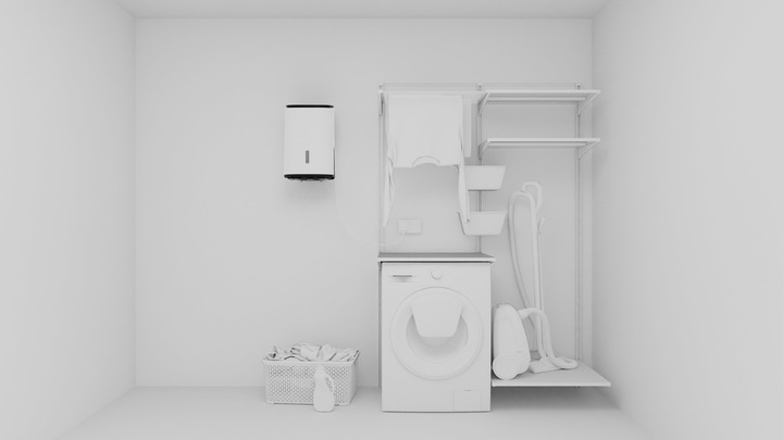 Actual product image Meaco Arete wall bracket