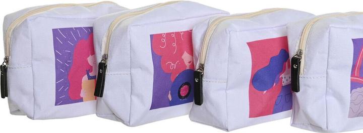 Produktbild DKD Home Decor Reise-Toilettentasche Weiss polialgodon 15 x 6 x 12 cm (4 Stück)