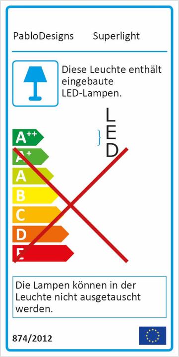 Energy Label Pablo Design Superlight Floor Floor Lamp (700 lm)
