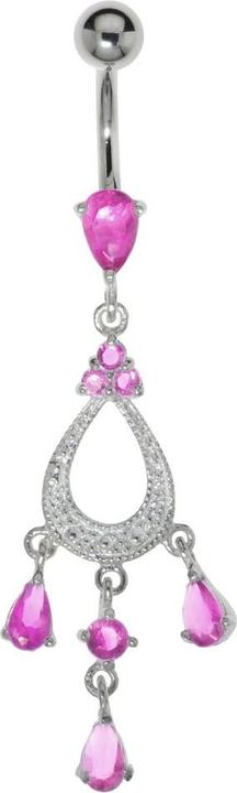 Immagine prodotto Bijouteria Piercing ventre (Zirconia, Argento 925, Acciaio chirurgico 316L)