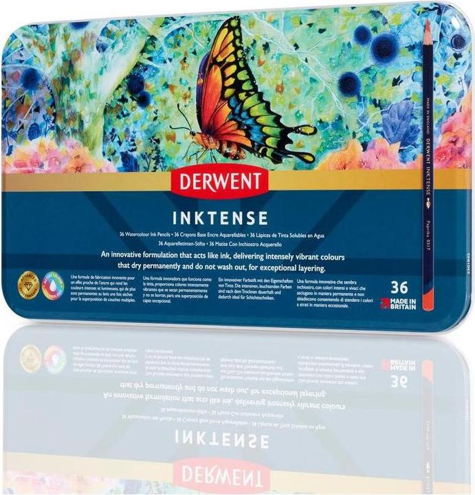 Produktbild Derwent Inktense Permanent Aquarellstifte (Mehrfarbig, Multicolor, multicolour, 36 x)