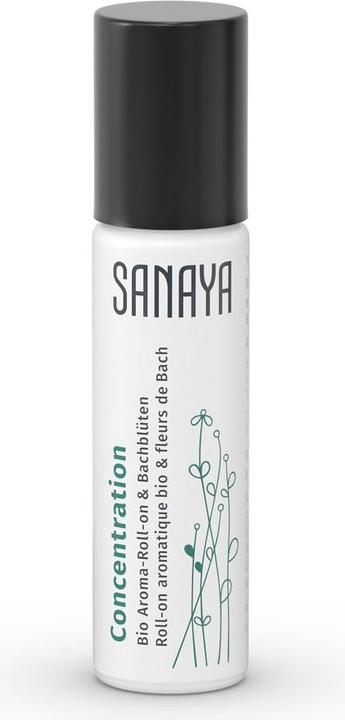 Produktbild Sanaya Aroma & Bachblüten Concentration Bio Roll on