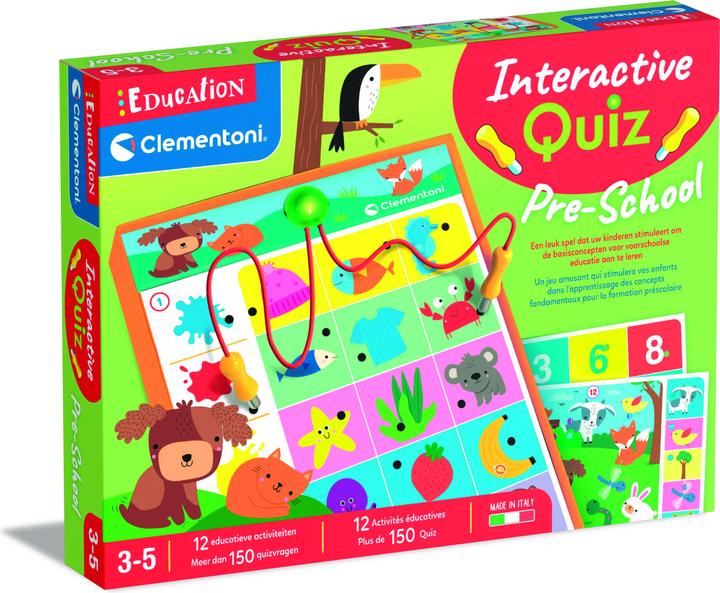 Actual product image Clementoni Education - Interactive quiz learning game for preschool (French, Dutch)