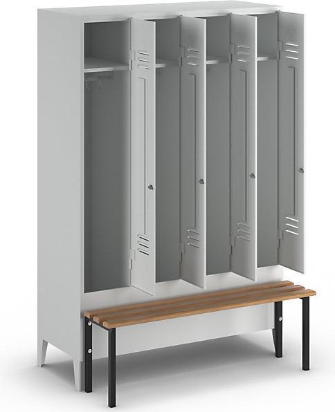 Actual product image Wolf Clothes locker with bench in front (120 cm, 185 cm)
