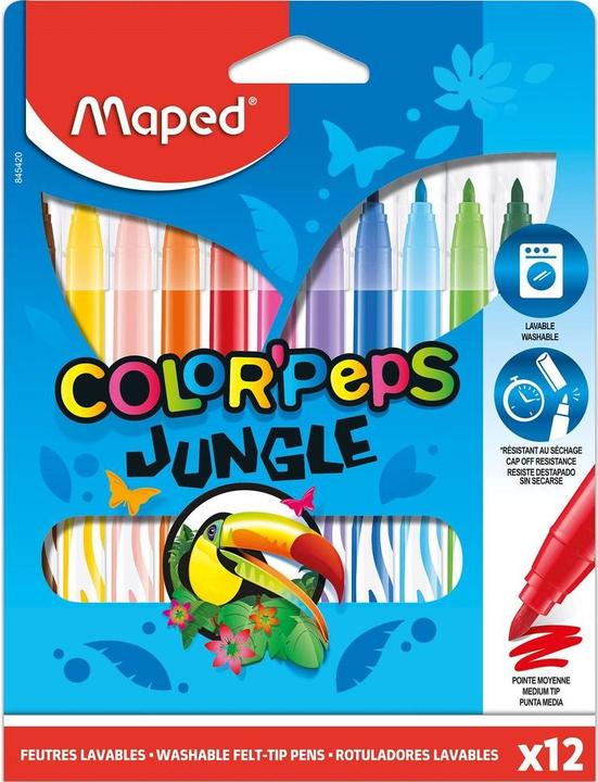 Produktbild Maped Fasermaler Jungle 12er (12x)