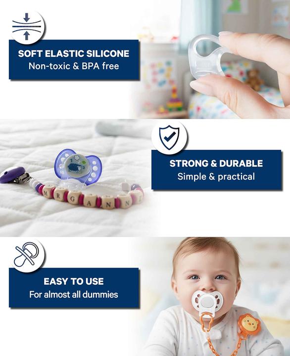 Image du produit I Am Creative Silikonring für Schnullerkette, 3 Stk.